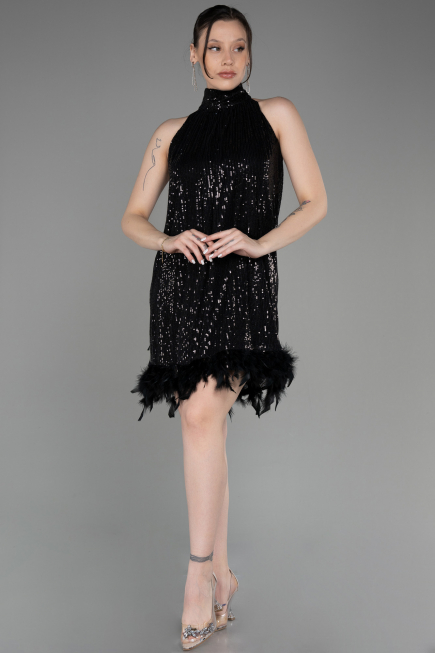 Short Black Party Dress ABK2049