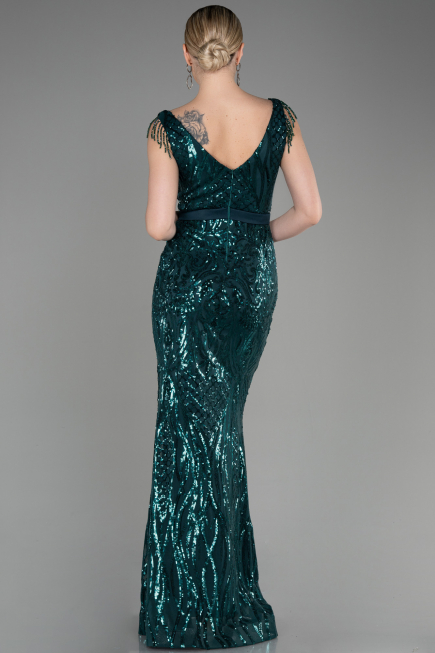 Long Emerald Green Mermaid Prom Dress ABU3874