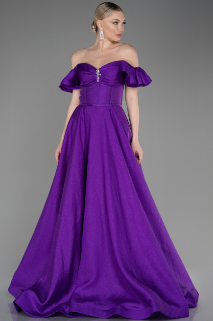 Long Purple Evening Dress ABU3884