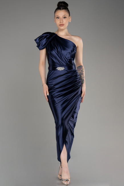 Navy Blue Long Evening Dress ABU2982