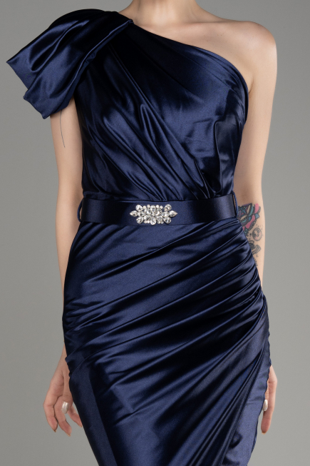 Navy Blue Long Evening Dress ABU2982