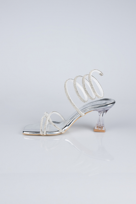 Silver Stony Evening Shoe AB2002