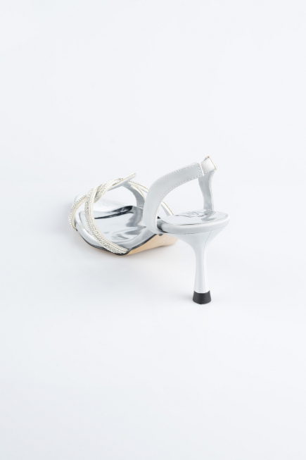 Silver Stony Evening Shoe MJ5166