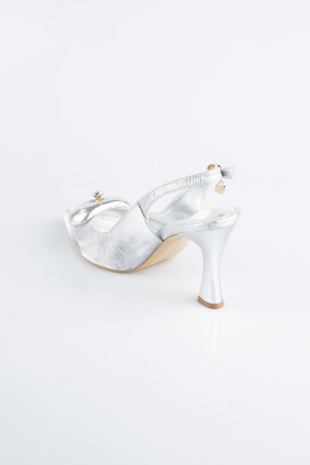 Silver Laser Cut Stiletto MJL5164