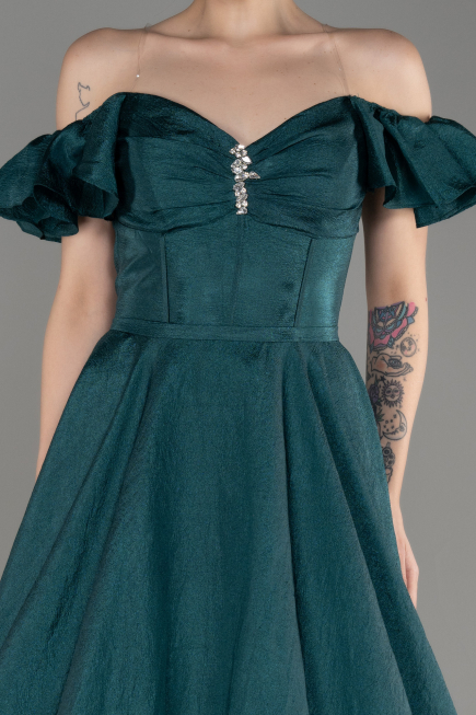 Emerald Green Long Evening Dress ABU3884
