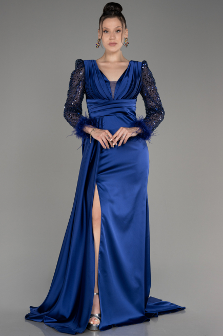 Parlement Long Satin Evening Dress ABU3080