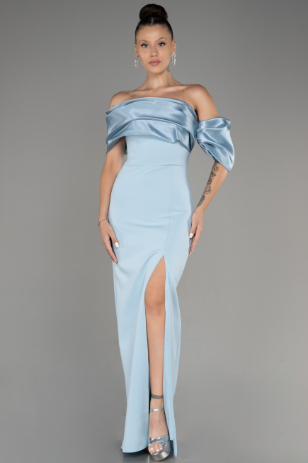 Light Blue Slit Long Evening Dress ABU4024