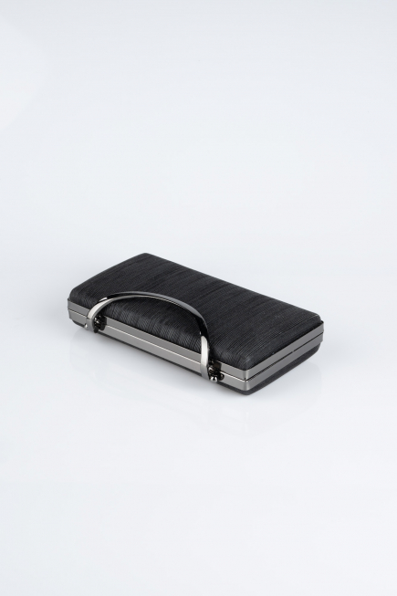 Black Laser Cut Box Bag V258