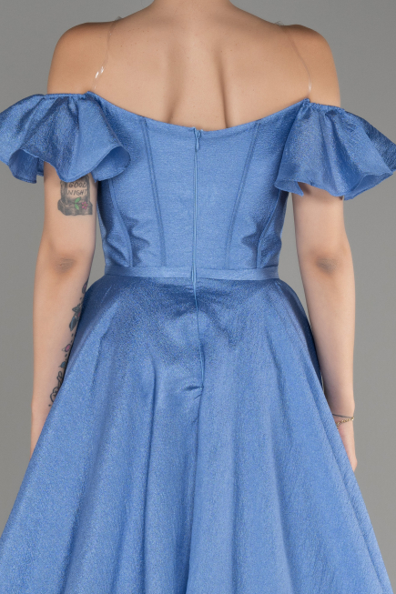 Indigo Long Evening Dress ABU3884
