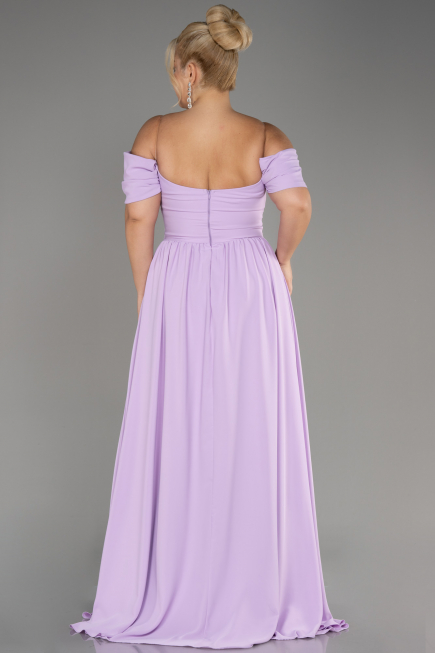 Lila Long Chiffon Plus Size Evening Dress ABU3738
