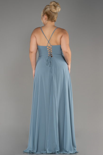 Turquoise Long Plus Size Evening Dress ABU1324
