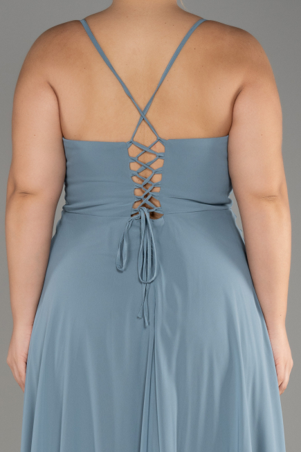 Turquoise Long Plus Size Evening Dress ABU1324