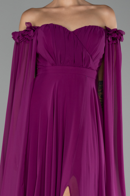 Violet Long Chiffon Evening Dress ABU3462