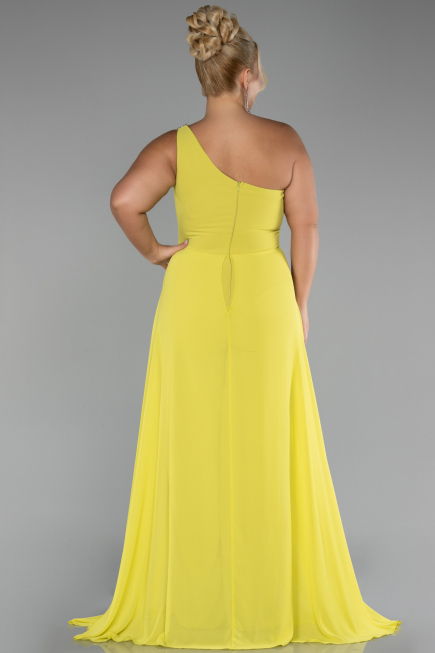 Pistachio Green Chiffon Plus Size Evening Dress Jumpsuit ABT119