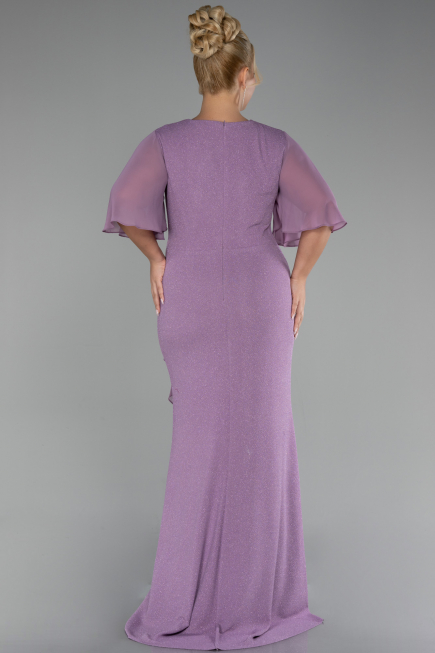 Lavender Long Plus Size Evening Dress ABU2651