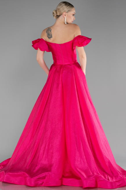 Fuchsia Long Evening Dress ABU3884