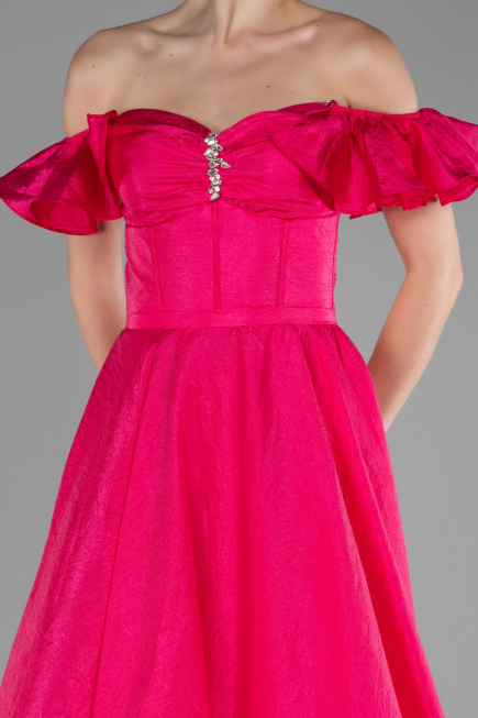 Fuchsia Long Evening Dress ABU3884