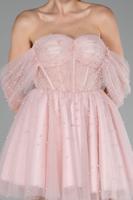 Powder Color Mini Engagement Dress ABK2109