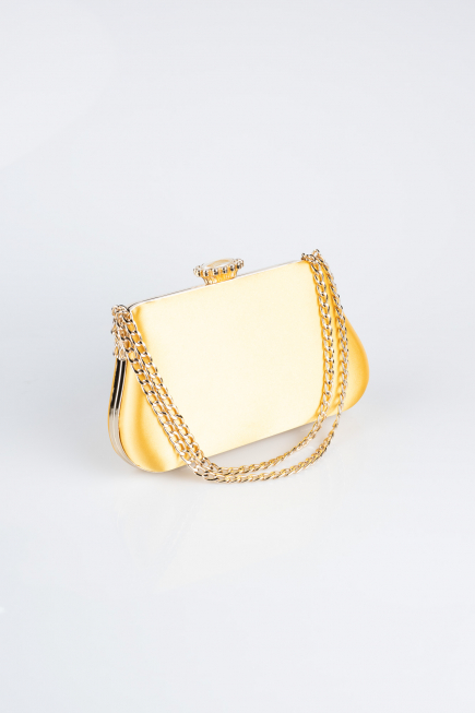 Yellow Satin Night Bag SH834