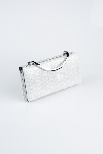 Silver Laser Cut Box Bag V258