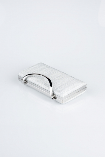 Silver Laser Cut Box Bag V258