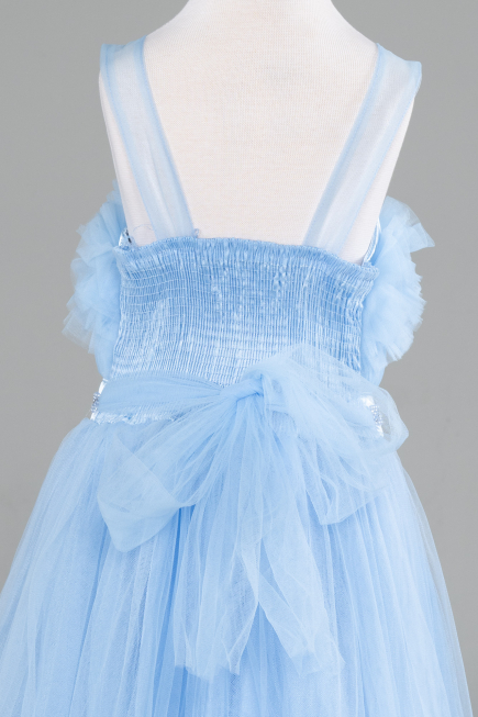 Long Blue Girl Dress ABU4221