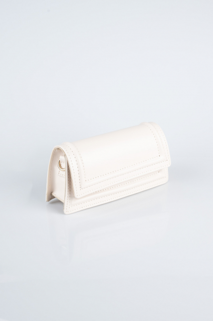 Beige Leather Night Bag KC409