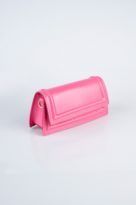 Fuchsia Leather Night Bag KC409