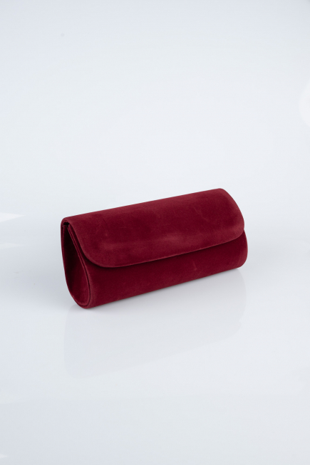 Burgundy Suede Evening Bag KC202