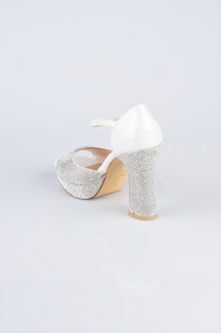 White Stony Evening Shoe MJ2228