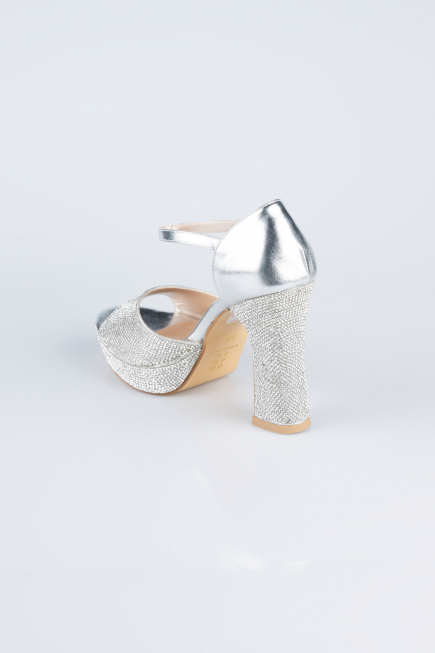 Silver Stony Evening Shoe MJ2228