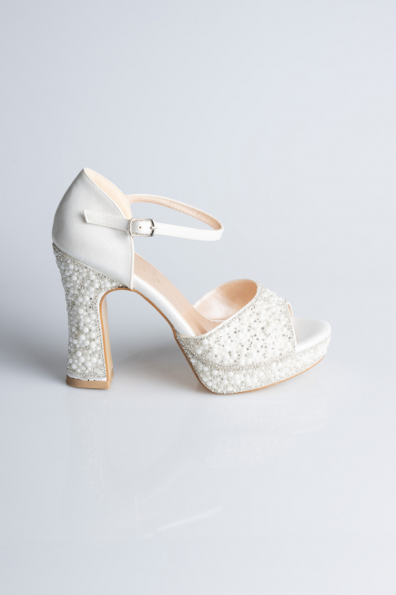 White Stony Evening Shoe MJ2280