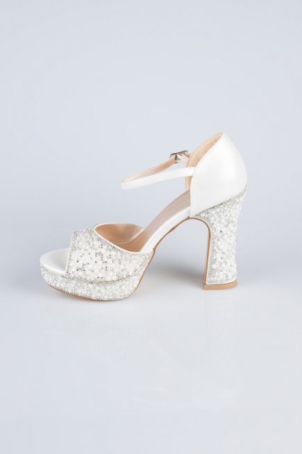 White Stony Evening Shoe MJ2280