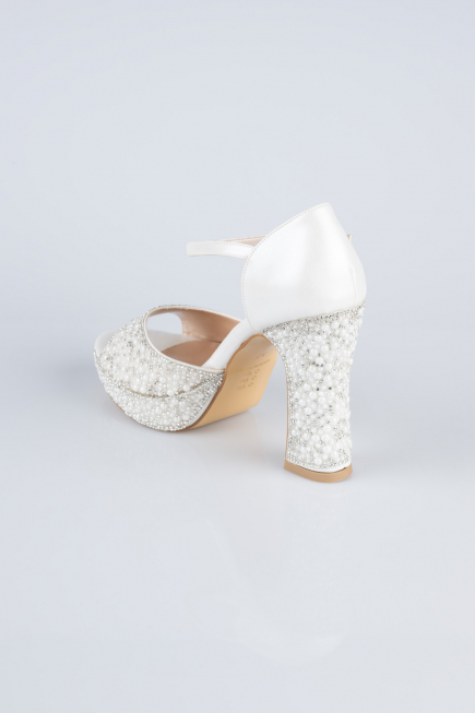 White Stony Evening Shoe MJ2280