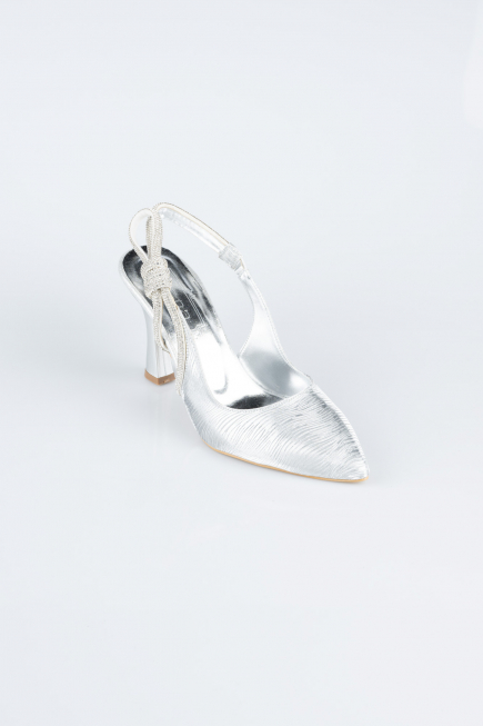 Silver Laser Cut Stiletto MJ4102
