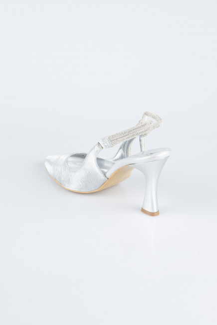 Silver Laser Cut Stiletto MJ4102