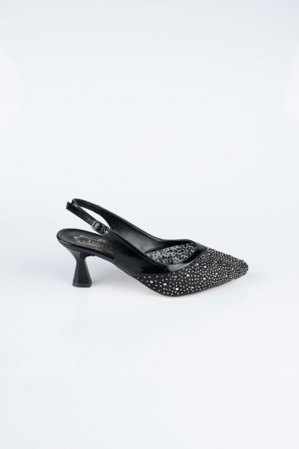 Black Stony Evening Shoe MJ5311