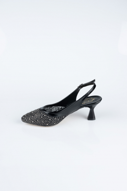 Black Stony Evening Shoe MJ5311