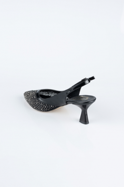 Black Stony Evening Shoe MJ5311