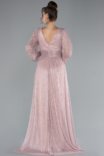 Powder Color Long Evening Dress ABU2905