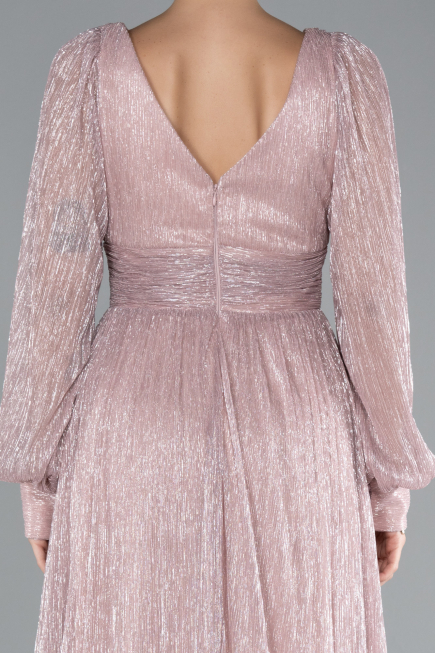 Powder Color Long Evening Dress ABU2905