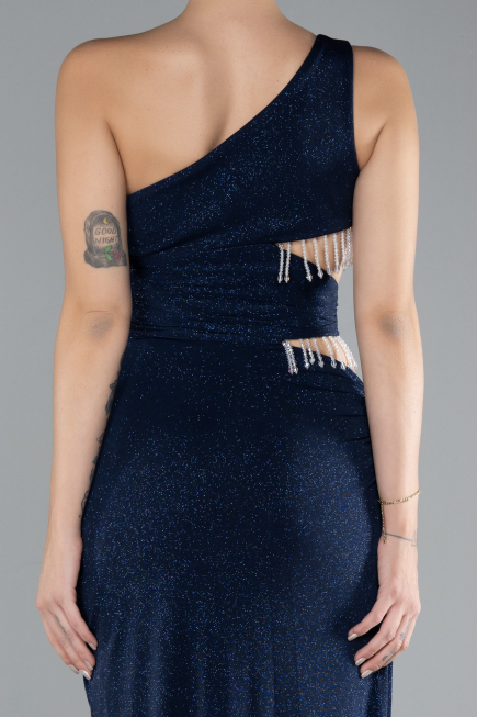 Long Navy Blue Evening Dress ABU3702