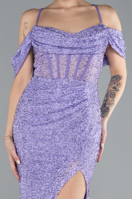Lila Slit Long Stone Prom Gown ABU4394