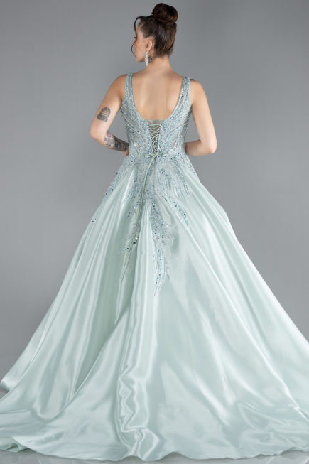 Mint Long Haute Couture Dress ABU3595