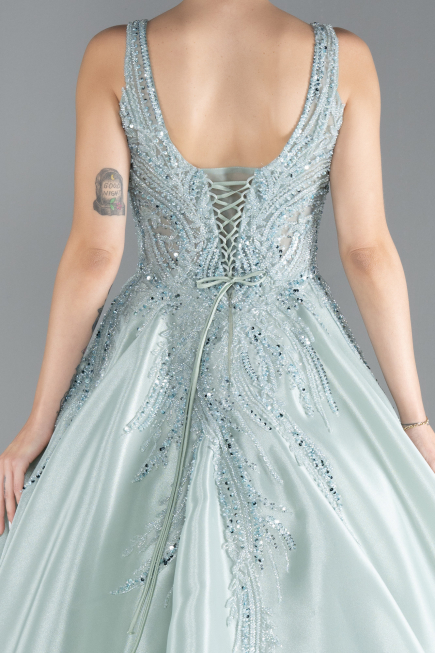 Mint Long Haute Couture Dress ABU3595