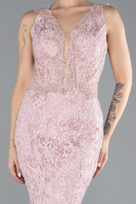 Pudra Sleeveless Laced Long Mermaid Prom Gown ABU4493