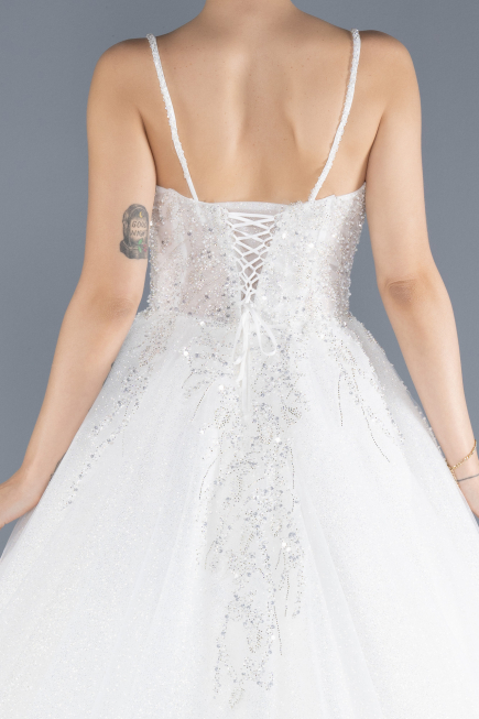 Long White Wedding Dress ABU4547