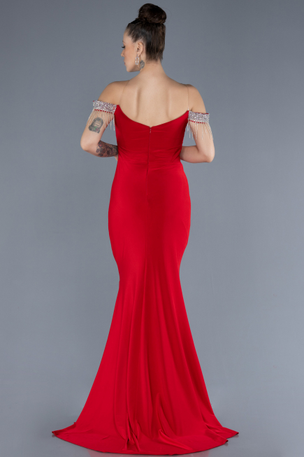 Long Red Evening Dress ABU4553
