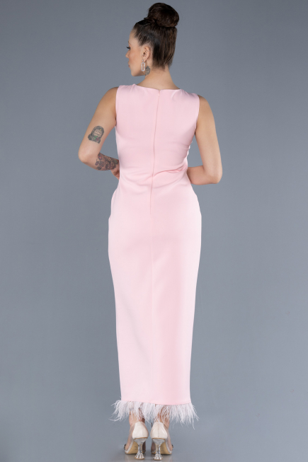 Midi Powder Color Cocktail Dress ABK2169