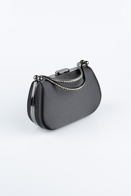 Black Satin Night Bag V746